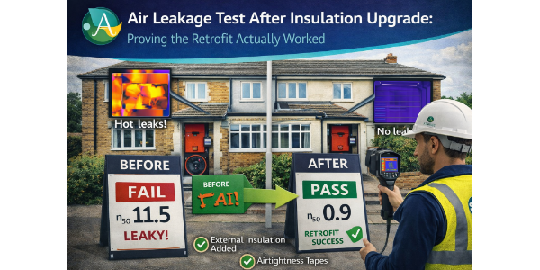 Air Leakage Test After Insulation Upgrade: Proving the Retrofit Actually Worked