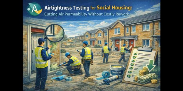 Airtightness Testing for Social Housing: Cutting Air Permeability Without Costly Rework