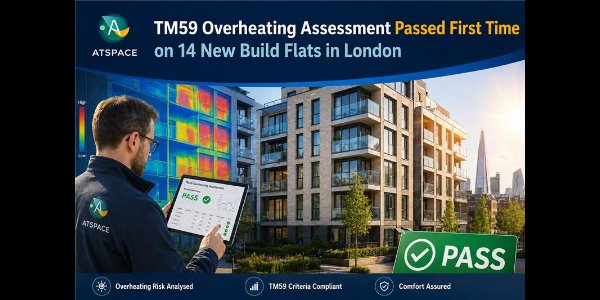 TM59 Overheating Assessment Passed First Time on 14 New Build Flats in London