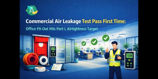 Commercial Air Leakage Test Pass First Time: Office Fit-Out Hits Part L Airtightness Target