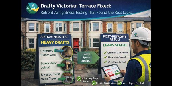Drafty Victorian Terrace Fixed: Retrofit Airtightness Testing That Found the Real Leaks