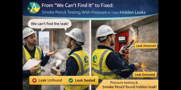 From “We Can’t Find It” to Fixed: Smoke Pencil Testing With Pressure to Trace Hidden Leaks
