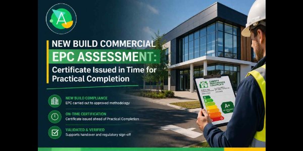 New Build Commercial EPC Assessment: Certificate Issued in Time for Practical Completion