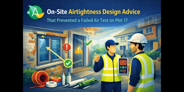 On-Site Airtightness Design Advice That Prevented a Failed Air Test on Plot 17