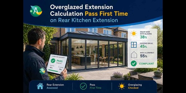 Overglazed Extension Calculation Pass First Time on Rear Kitchen Extension