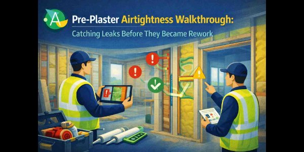 Pre-Plaster Airtightness Walkthrough: Catching Leaks Before They Became Rework