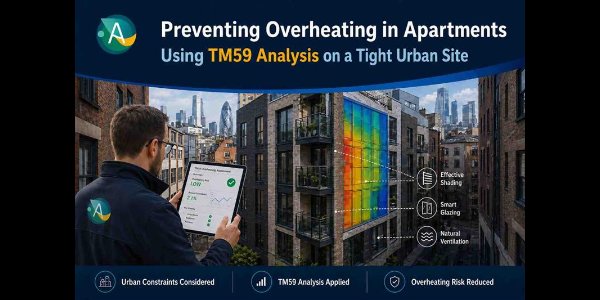 Preventing Overheating in Apartments Using TM59 Analysis on a Tight Urban Site