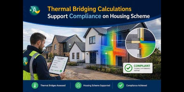 Thermal Bridging Calculations Support Compliance on Housing Scheme
