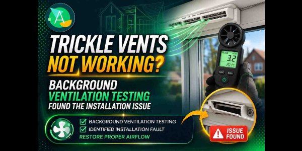 Trickle Vents Not Working? Background Ventilation Testing Found the Installation Issue