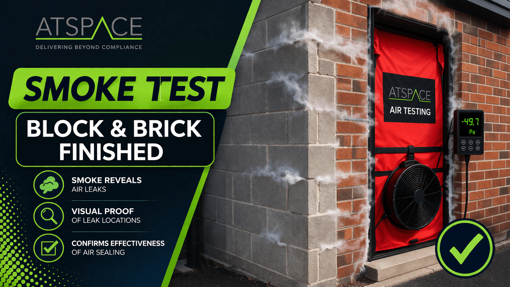 Blockwork Air Leakage Explained with a Smoke Test