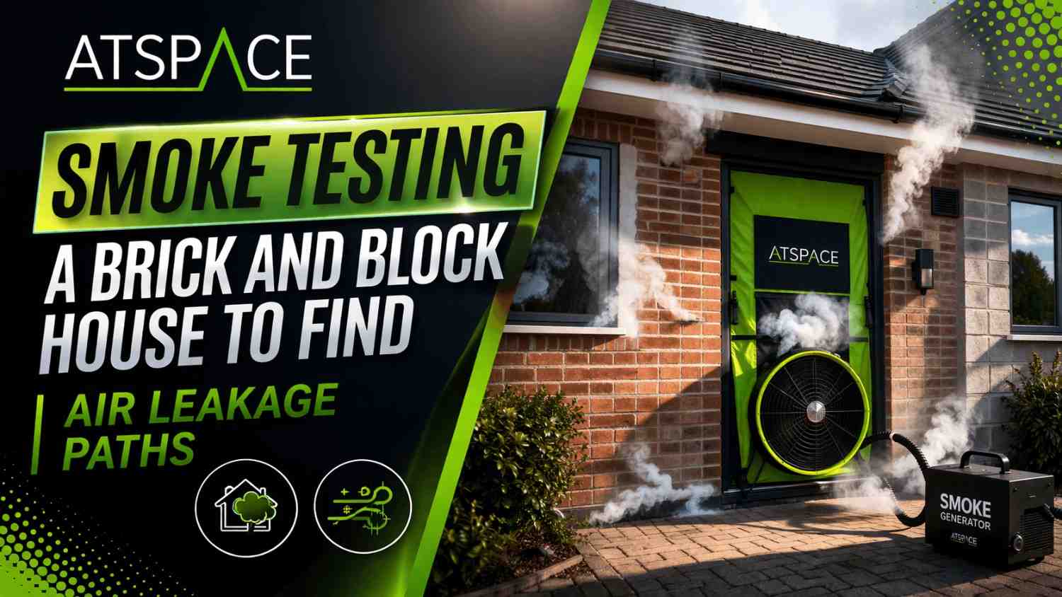 Smoke Testing a Brick and Block House to Find Air Leakage Paths